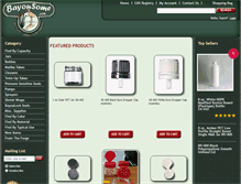 Tablet Screenshot of bayousome.com
